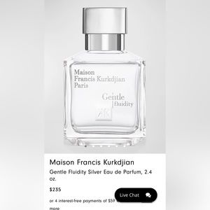 Brand New in box and sealed.MAISON FRANCIS KURKDJIAN PARIS Gentle fluidity 2.4